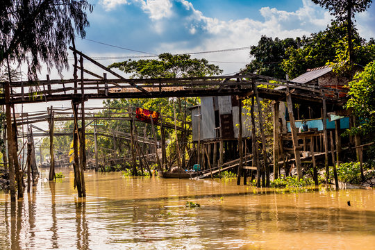 Village life on the Mekong Delta, Vietnam