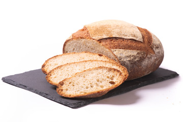 Bread with orange citrus fruits