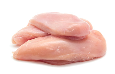 Raw chicken breast fillets