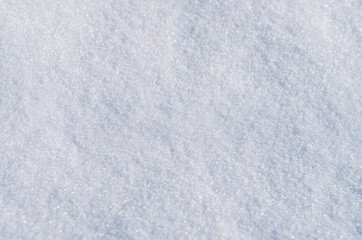background of fresh snow