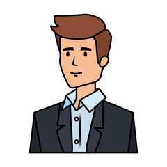 elegant businessman avatar character