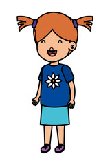 little girl kid character