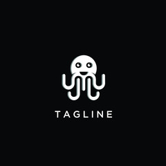 octopus logo, icon tech, animal fish
