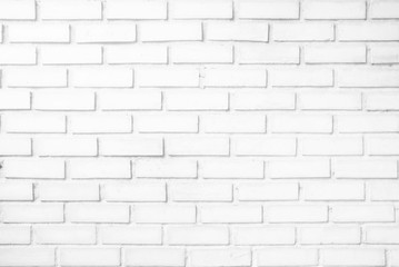 White Brick Wall Background.