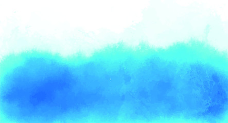 Fototapeta premium Abstract blue watercolor background for your design, watercolor background concept, vector.