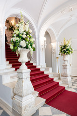 Marble principal staircase. Gorgeous hall 