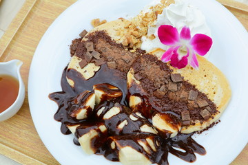 チョコレートパンケーキ