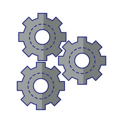 gears icon cartoon