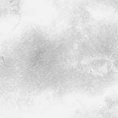 Silver with gray ink and watercolor texture on white paper background. Paint leaks and ombre effects. Hand painted abstract image.