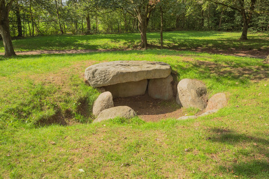 On top of the tumulus of Dolmen D13 in the vicinity of Eext