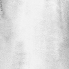 Silver with gray ink and watercolor texture on white paper background. Paint leaks and ombre effects. Hand painted abstract image. © artistmef