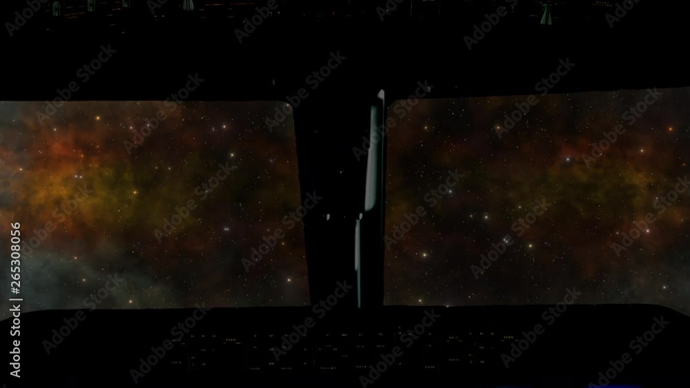 Canvas Prints space shuttle drifting out slowly into the universe.