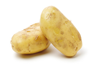 New potato isolated on white background 