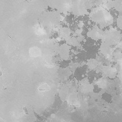 Obraz premium Silver with gray ink and watercolor texture on white paper background. Paint leaks and ombre effects. Hand painted abstract image.