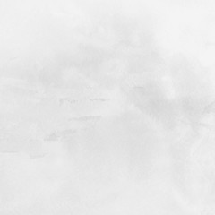 Silver with gray ink and watercolor texture on white paper background. Paint leaks and ombre effects. Hand painted abstract image.