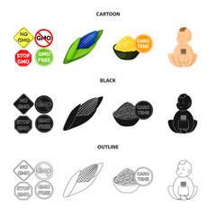 Vector design of test and synthetic symbol. Set of test and laboratory stock symbol for web.