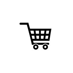 Shopping cart vector icon - Vector