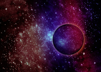 galaxy in a free space