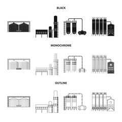 Obraz premium Vector illustration of production and structure sign. Collection of production and technology stock vector illustration.