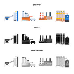 Obraz premium Vector illustration of production and structure logo. Set of production and technology stock symbol for web.