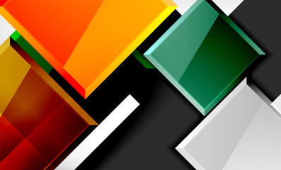 Color squares futuristic abstract background