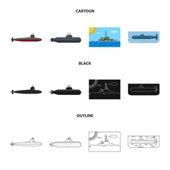 Isolated object of war  and ship logo. Set of war  and fleet stock symbol for web.