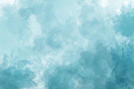 Blue watercolor abstract background