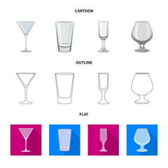 Vector illustration of form and celebration symbol. Collection of form and volume stock vector illustration.