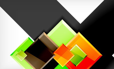 Color squares futuristic abstract background