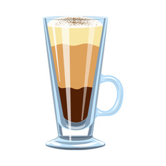 Vector design of cup and dessert icon. Collection of cup and frappe stock symbol for web.