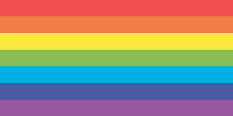 Gay vector flag of LGBT. Rainbow flag. Pride symbol.