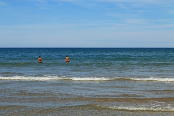 Beach and mediterranean sea