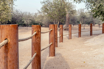 Wood Fence in a desert