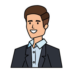 elegant businessman avatar character