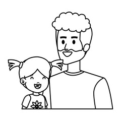 father with daughter characters