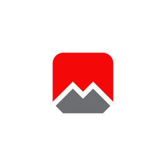 M letter logo design vector template