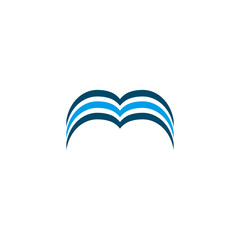 Obraz premium M letter logo design vector template