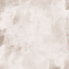 Orange with brown ink and watercolor textures on white paper background. Paint leaks and ombre effects. Hand painted abstract image.