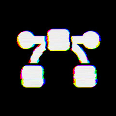 Symbol bezier curve has defects. Glitch and stripes