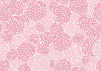 Strawberry mix and pink strawberry background