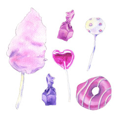 Pink sweets