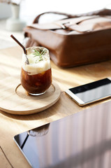 honey lemon coffee. great time in cafe