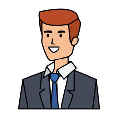elegant businessman avatar character