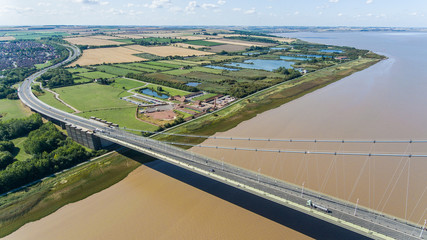 Aerial image of the Humber Bridge