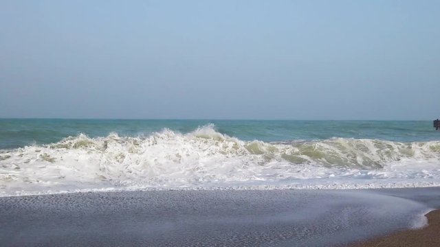 Onde dell'oceano in tempesta