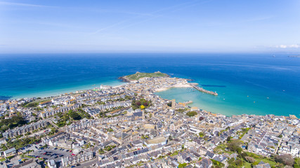 Aerial Image of St Ives Cornwall