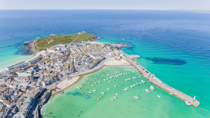 Aerial Image of St Ives Cornwall
