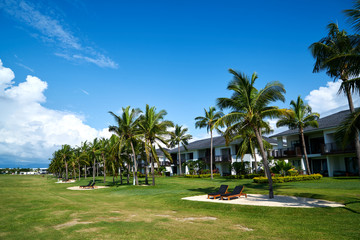 A beach resort in Fiji.