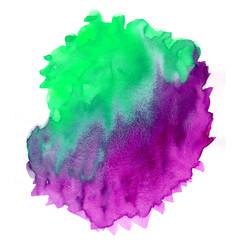 green and purple watercolor background