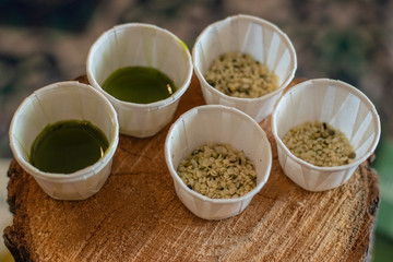 hemp oil and hemp hearts